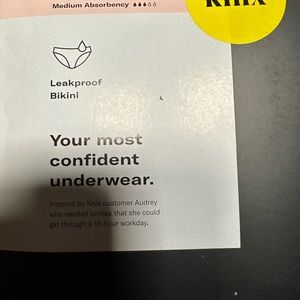Knix XL bikini medium absorbency- 7 pairs. NEW NWT
